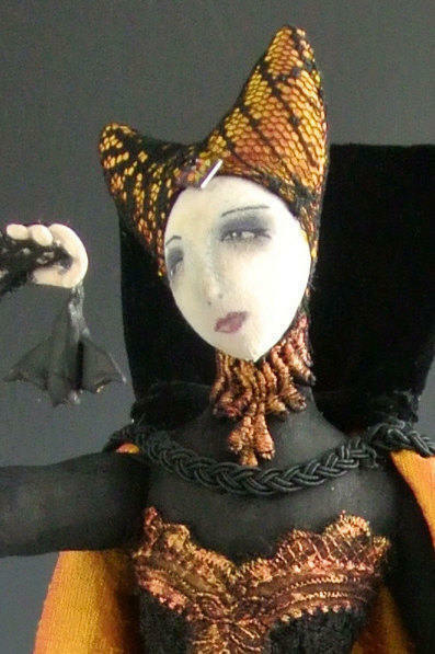 Cloth Art Doll Pattern Class Tutorial "Here Kitty, Kitty" by Cindee Moyer