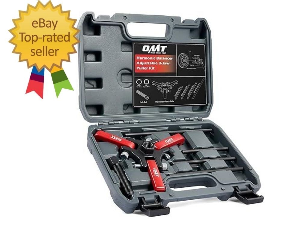 Harmonic Balancer Puller Kit, Adjustable 3-Jaw Puller Set for Removing Harmonic