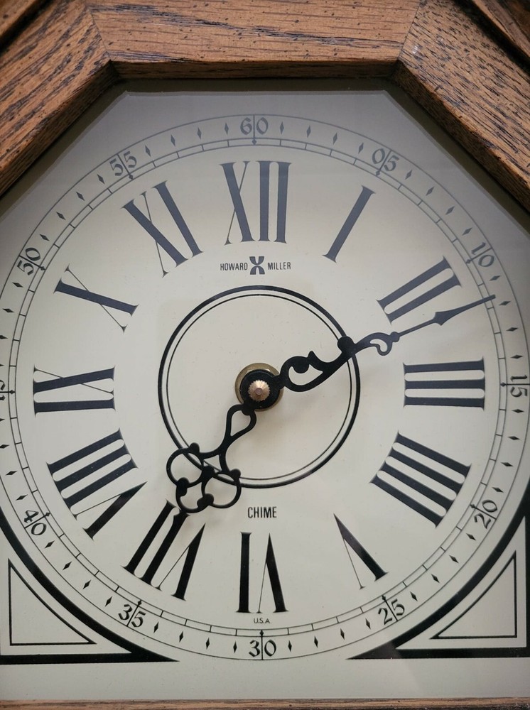 Vintage HOWARD MILLER CHIME WALL CLOCK Working!