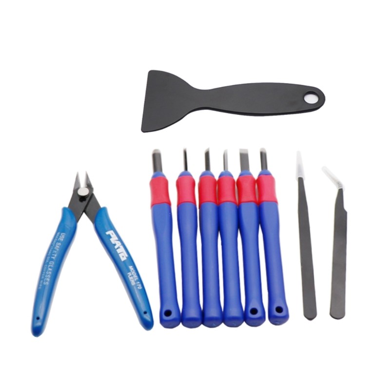 Professional 3D Printer Clean-up Tool Kit with Chisel Tweezers Pliers Tool Set