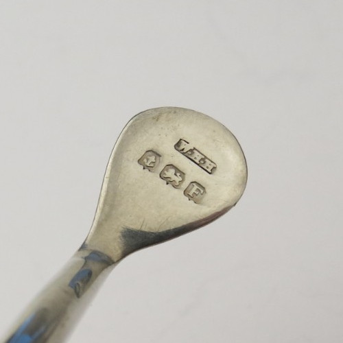 English Birmingham wishbone sugar tongs 1905 William Hair Haseler