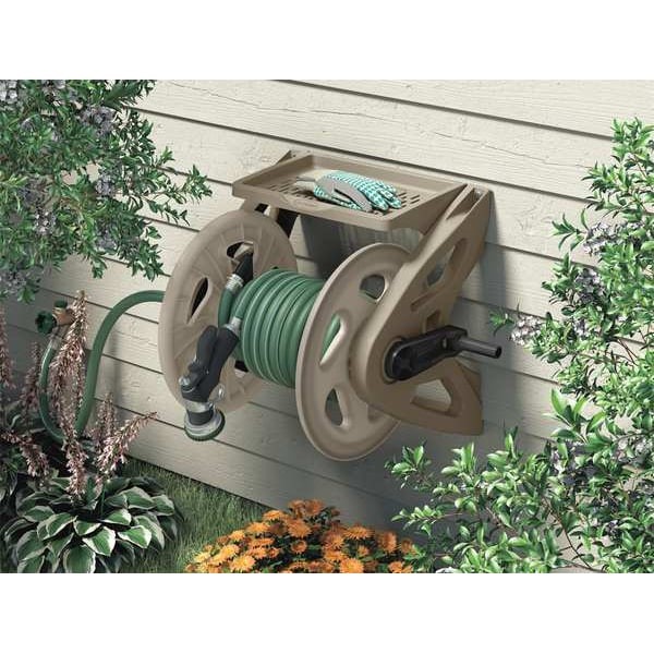 Suncast CPLWMS200 Wall Mount Hose Reel, 15-Inch Diameter