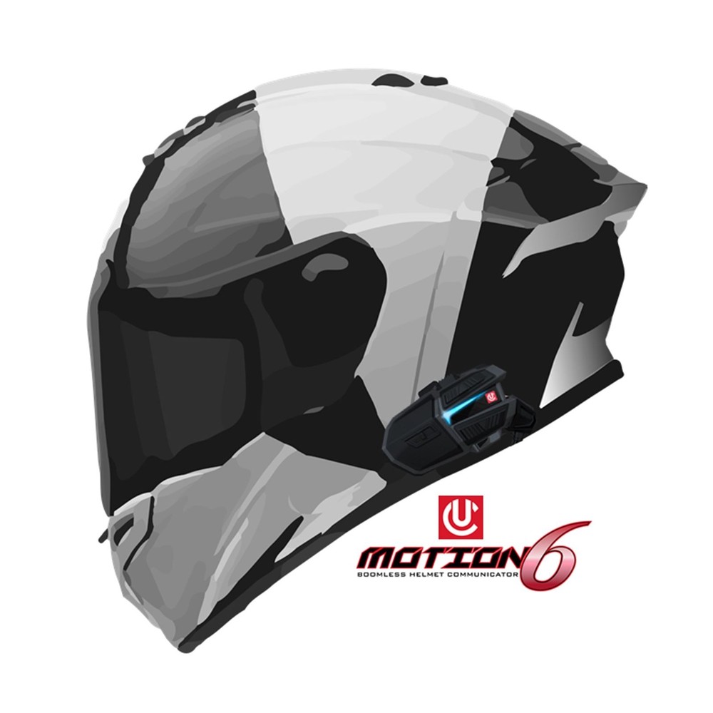 UClear Motion 6 Bluetooth Helmet Audio System - Single Kit 180508