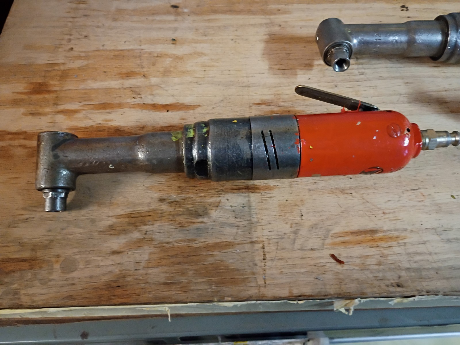 Lot Of 3 Right Angle Air Drill Motors Threaded