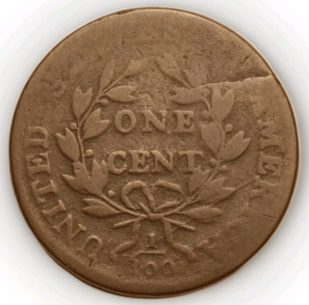 1801 Large Cent Draped Bust S-215 R4+ Good Details