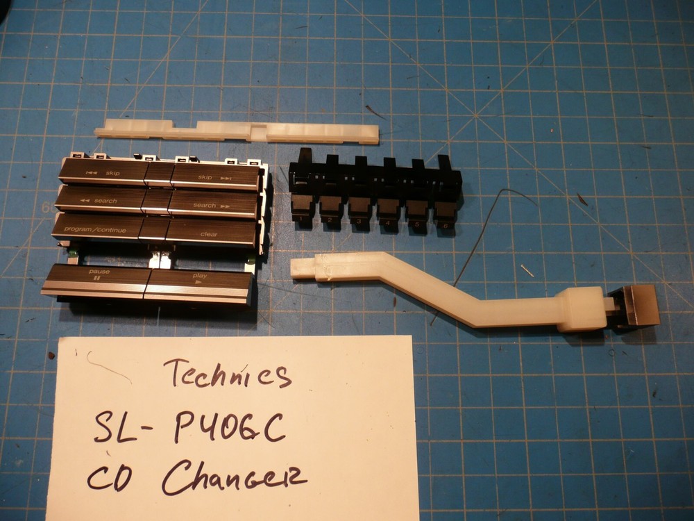 Technics SL-P406C CD Changer Replacement Parts Full Set Push Control Buttons