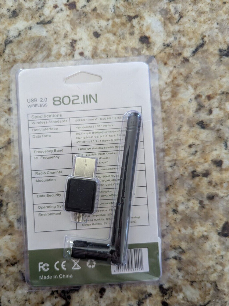 150Mbps USB WIFI Adapter Wireless Network Dongle w/ Antenna