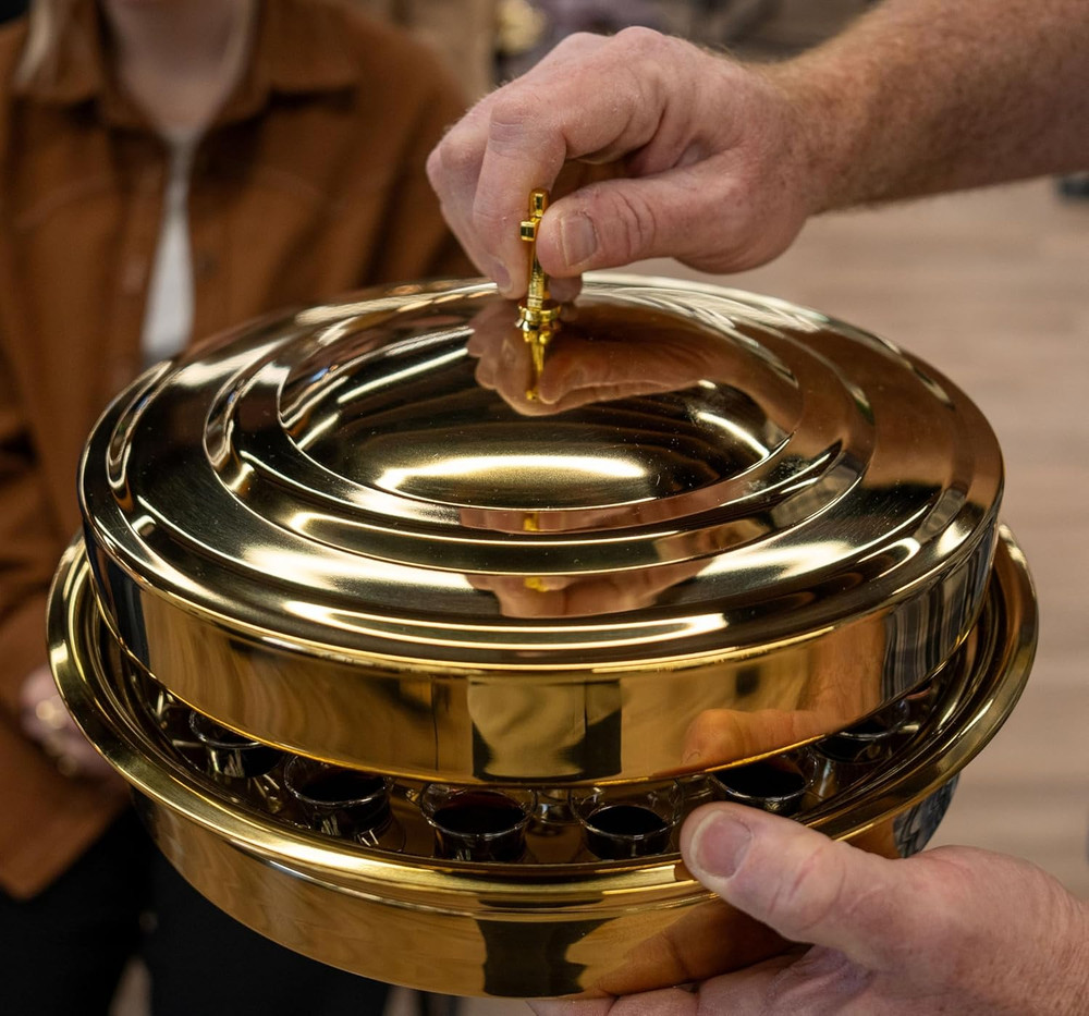 Remembranceware Communion Tray Cover, Brass
