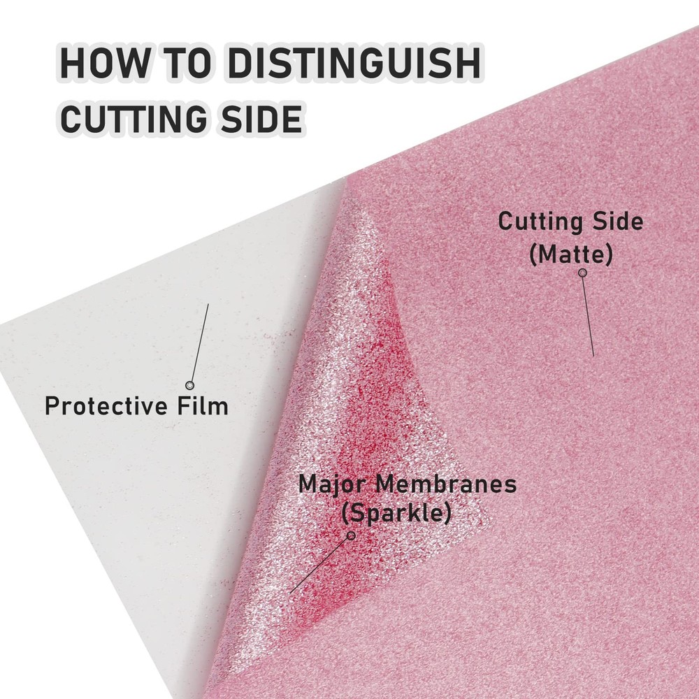 Glitter HTV 20FT Roll Pink