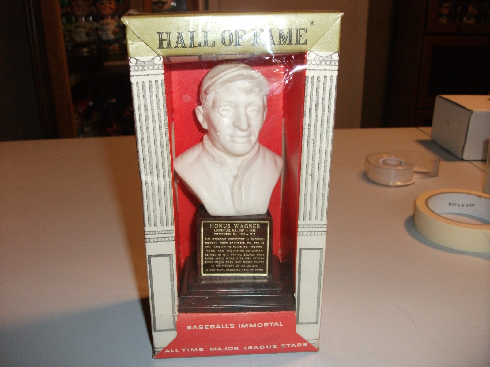 Honus Wagner 1963 MLB Baseball Sports Hall Of Fame Bust In Box Immortal Stars