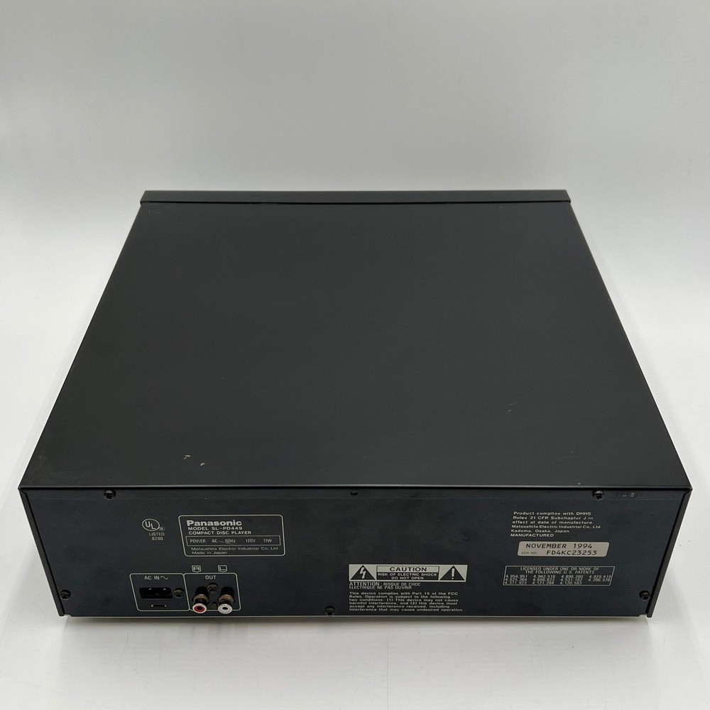 PANASONIC SL-PD449 COMPACT DISC Player | POWERS ON UNTESTEDUsed - Black