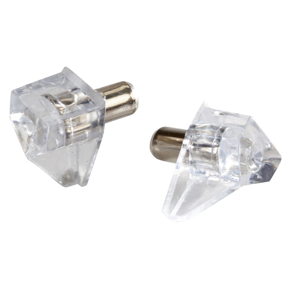 Rok Hardware Shelf Support 5mm Pin, Clear