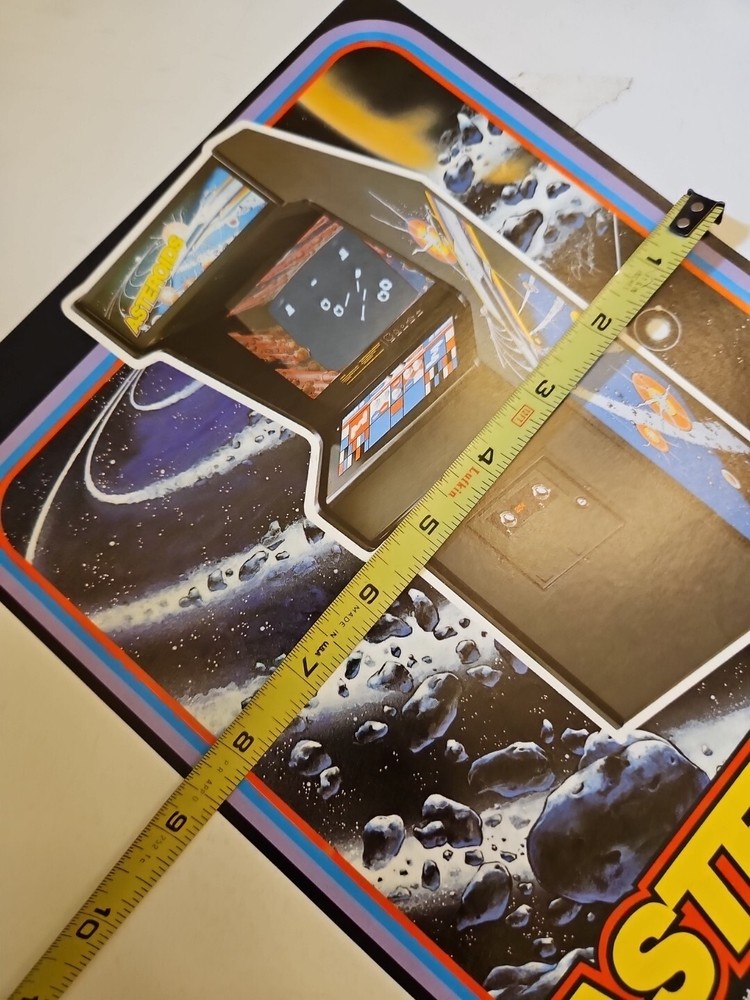 1979 Original ASTEROIDS Atari Arcade Game Brochure Advertising Flyer Authentic