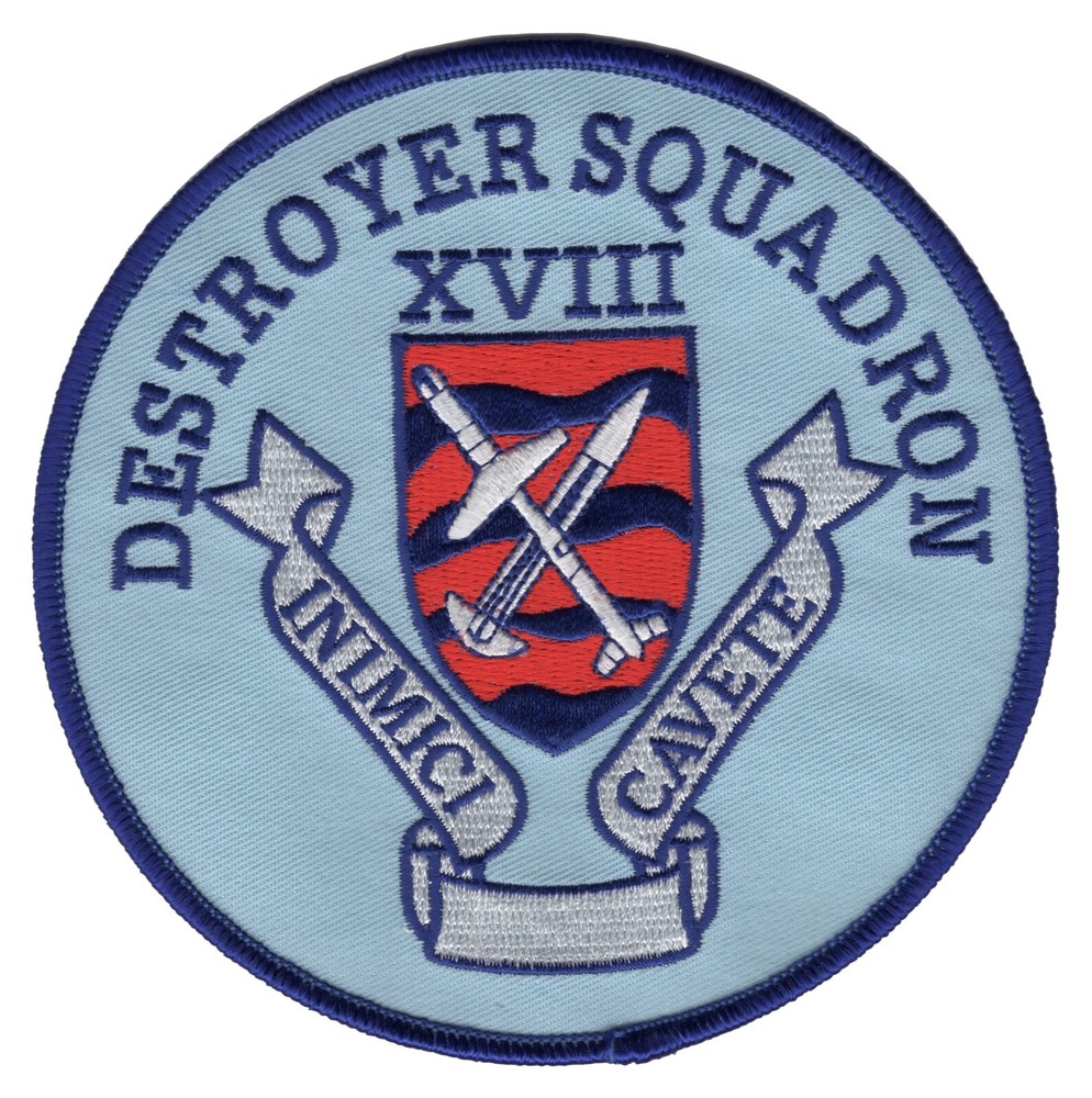 DESRON 18 Destroyer Squadron Patch - Version B