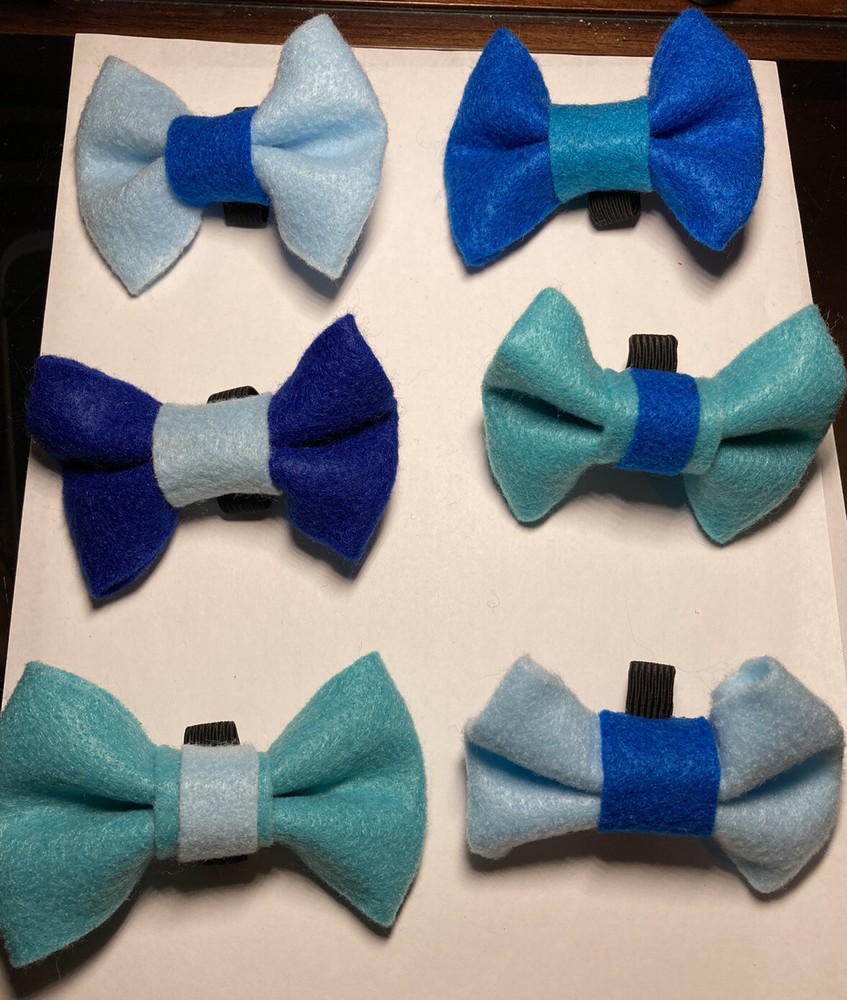 Felt Dog Bow Ties Small