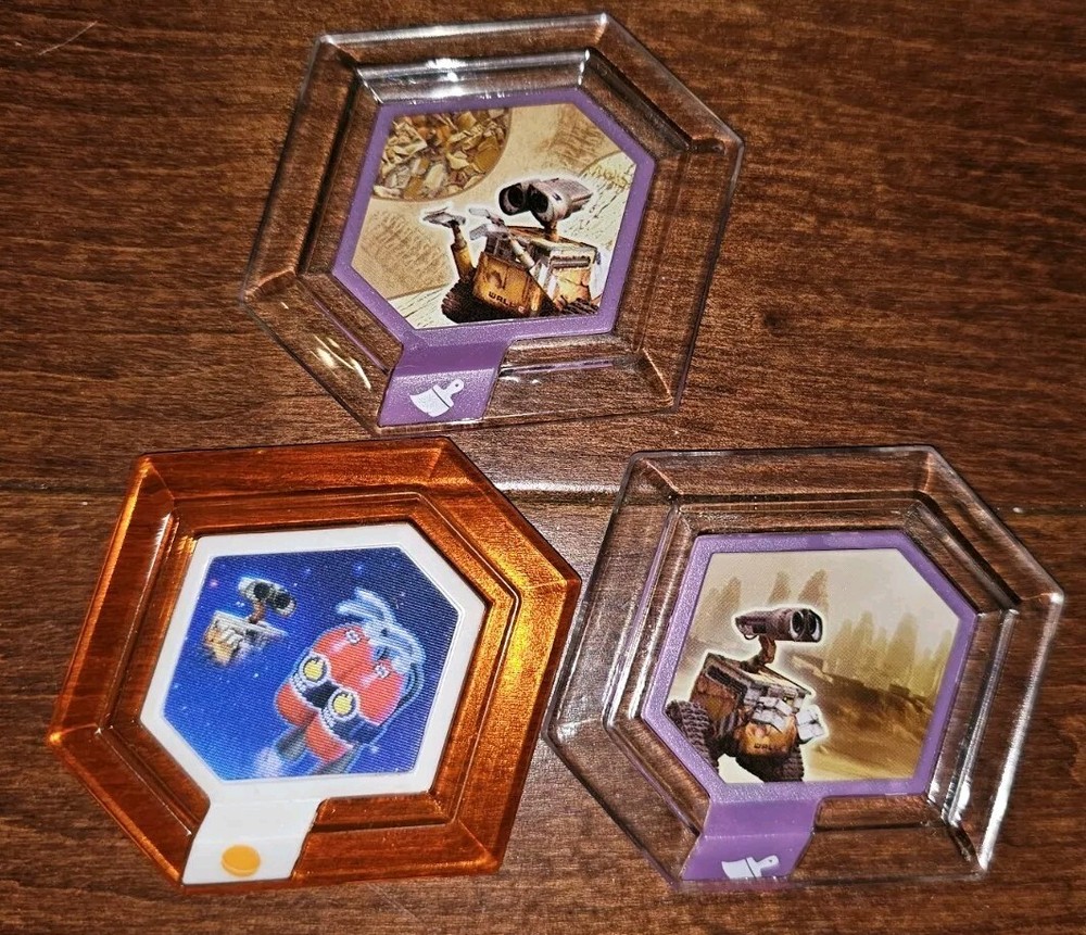 Disney Infinity 1.0 Disc WALL-E COLLECTION Set discs Extinguisher Lot 3 Wall E