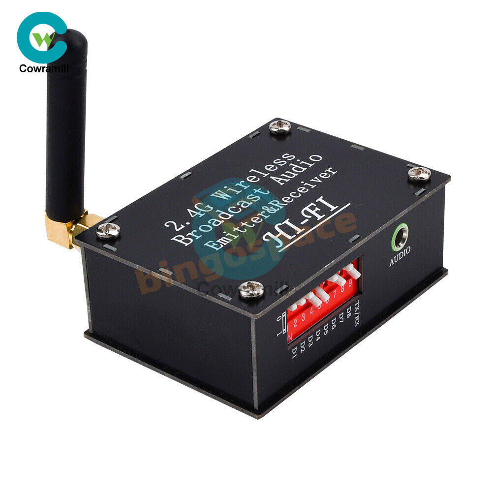 DC 3.5-5V 2.4Ghz Wireless Audio Transceiver Transmitter Receiver w/ Type C Port