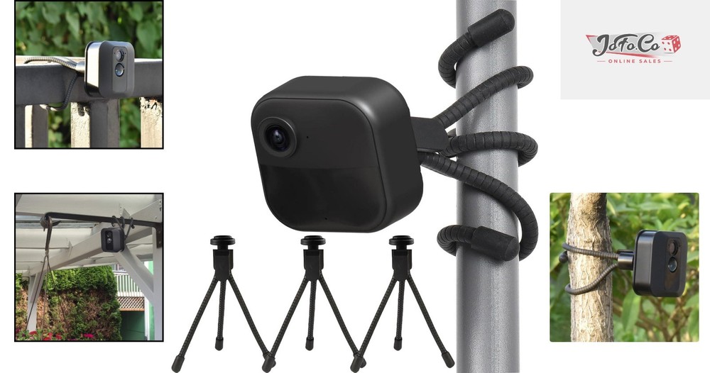 Sturdy 3 Pack Adjustable Tripods for Blink Cameras – Lightweight & Versatile