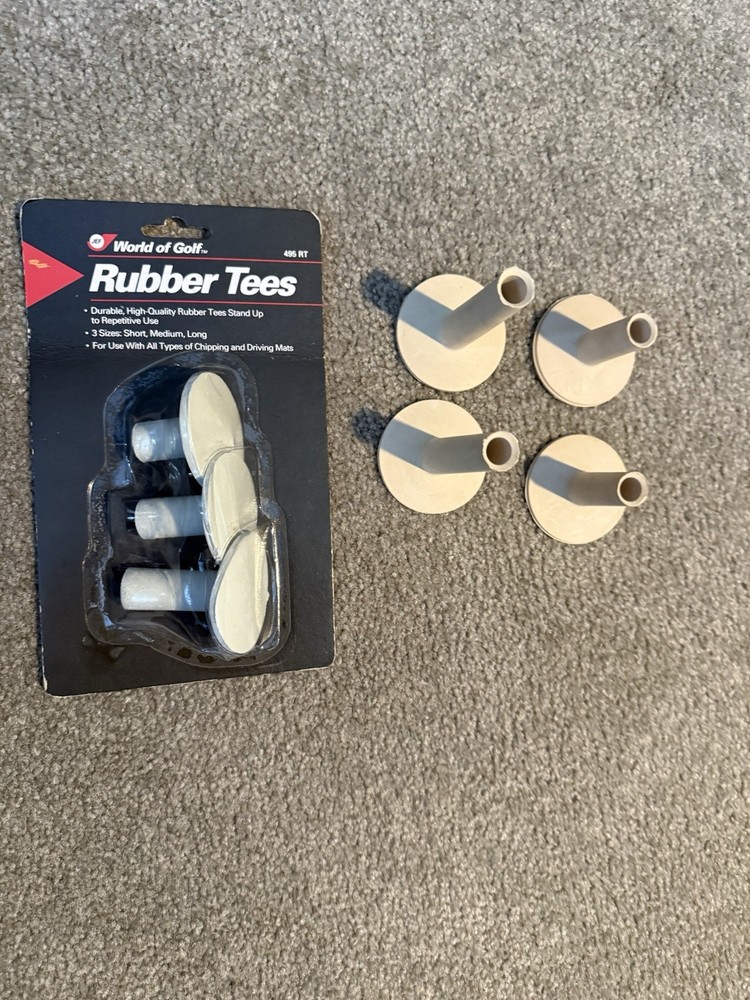 Rubber Tees Multiple New (golf Driving Mat Range Tee) 7 Included