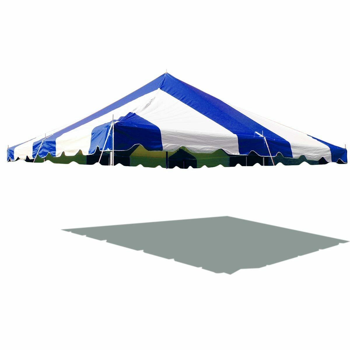 Replacement Pole Tent Canopy Top 20x20 Blue Cover Event Wedding Party Used