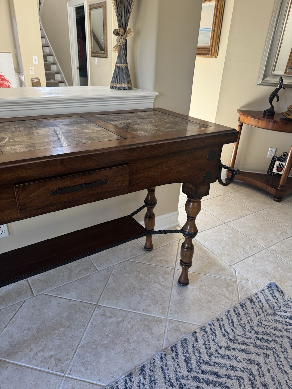 Console Table Coffee Table Narrow Couch Side Entryway Storage, or Kitchen Island