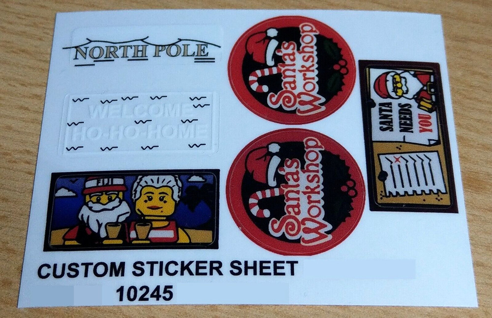 Custom Decal for 10245 Transparent Replacement Stickers