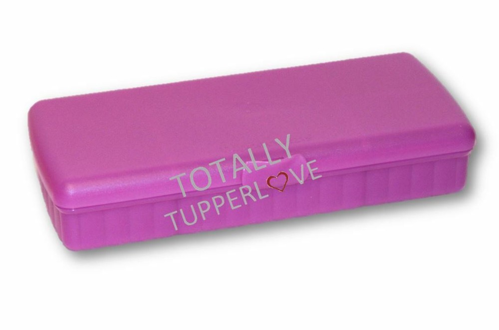 Tupperware Lunch N Things Bento Box Large Divided Rectangle Keeper Hinged Pink