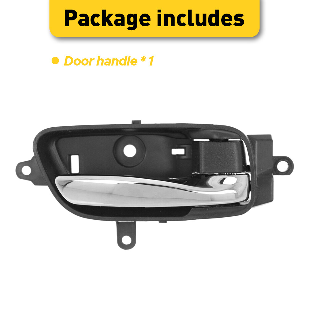 Inside Interior Door Handle & Black Chrome Passenger Side for Altima Pathfinder