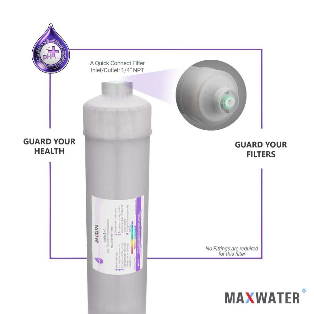 Alkaline Filter – Mineral Water Filter Replacement – 5-layers Inline Filter