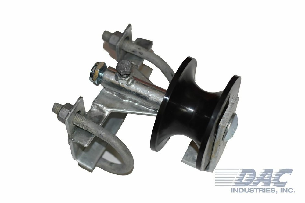 DAC Industries Stealth Nylon Roll Gate Track Roller w/ Bracket Assembly, 4" Whee