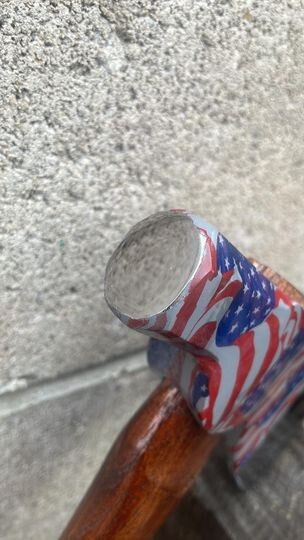 Custom Hydro Dipped American Flag pattern Camp AXE throwing Hatchet