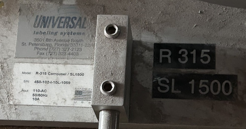 Universal SL1500 Label Applicator – Industrial Automatic Labeling System