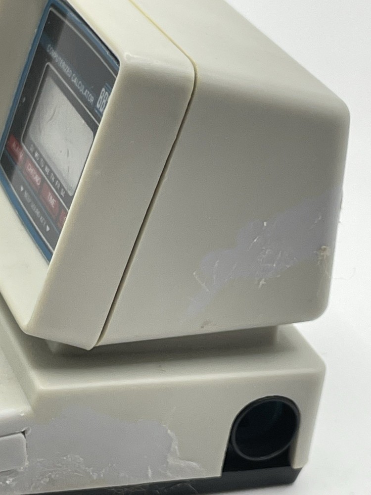 Computerized calculator 8821 alarm clock sharpener nerd vintage geek Untested