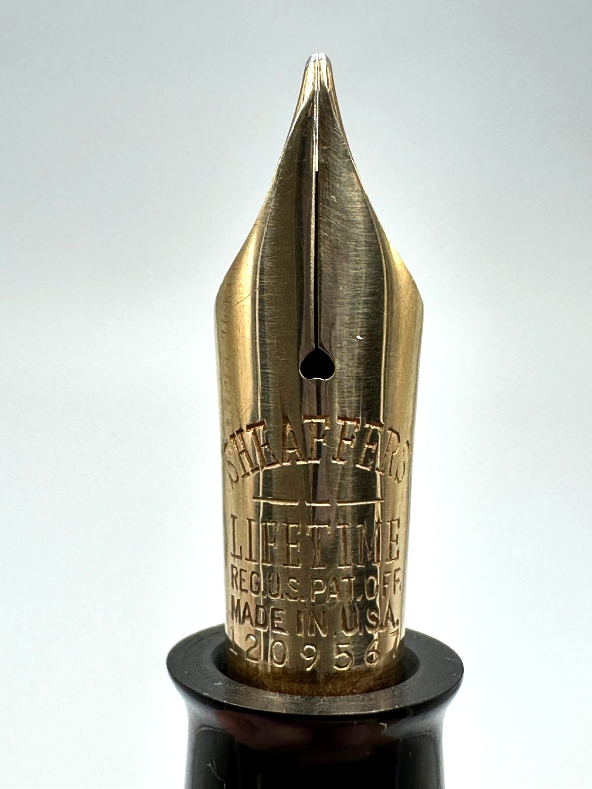 VINTAGE c1928 SHEAFFER LIFETIME FLAT TOP OVERSIZE Sr FOUNTAIN PEN 14K RESTORED