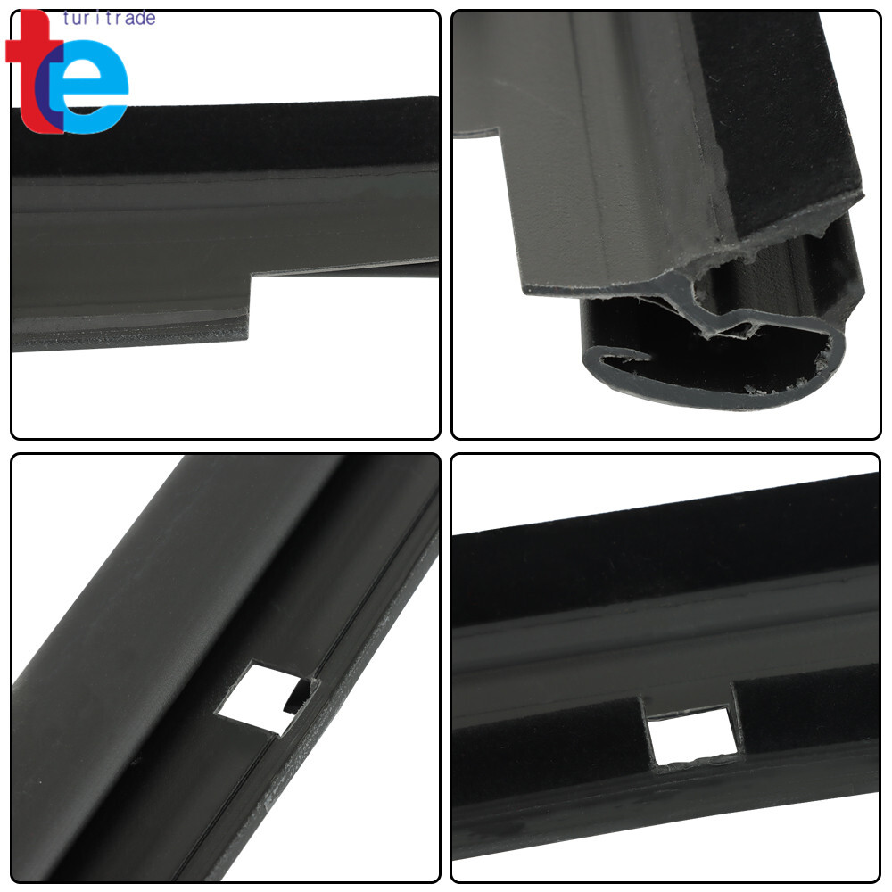 2pcs Front Outer Window Sweep Seals Pair For 99-06 Silverado/Sierra 1500