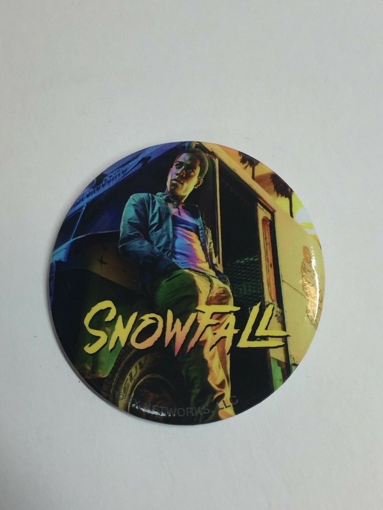 SDCC 2018 Comic Con EXCLUSIVE FX Network Pin/Button Snowfall 2" New!