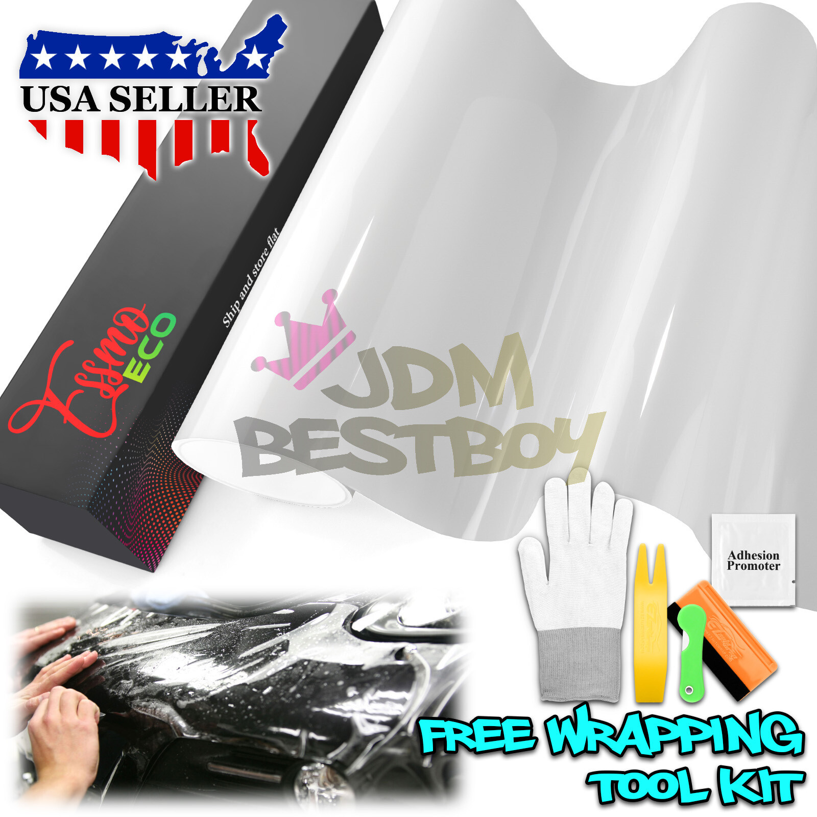 ESSMO PPF Paint Protection Film ECO Gloss Clear Scratch Shield Wrap Bra 7.5mil