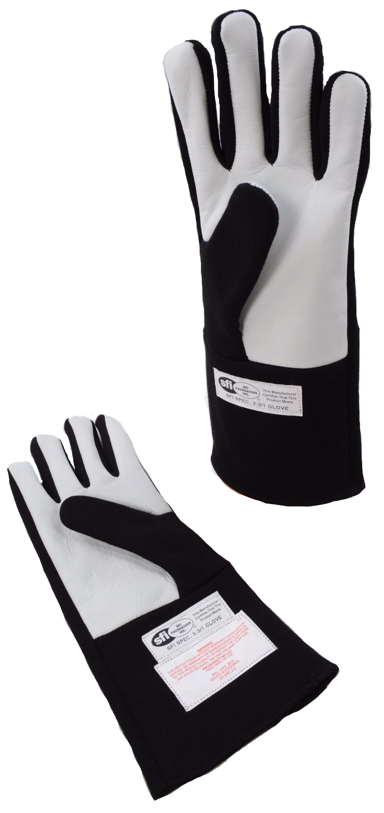 SFI 3.3/1 RACING GLOVES NOMEX SINGLE LAYER DRIVING GLOVES BLACK LARGE SCCA