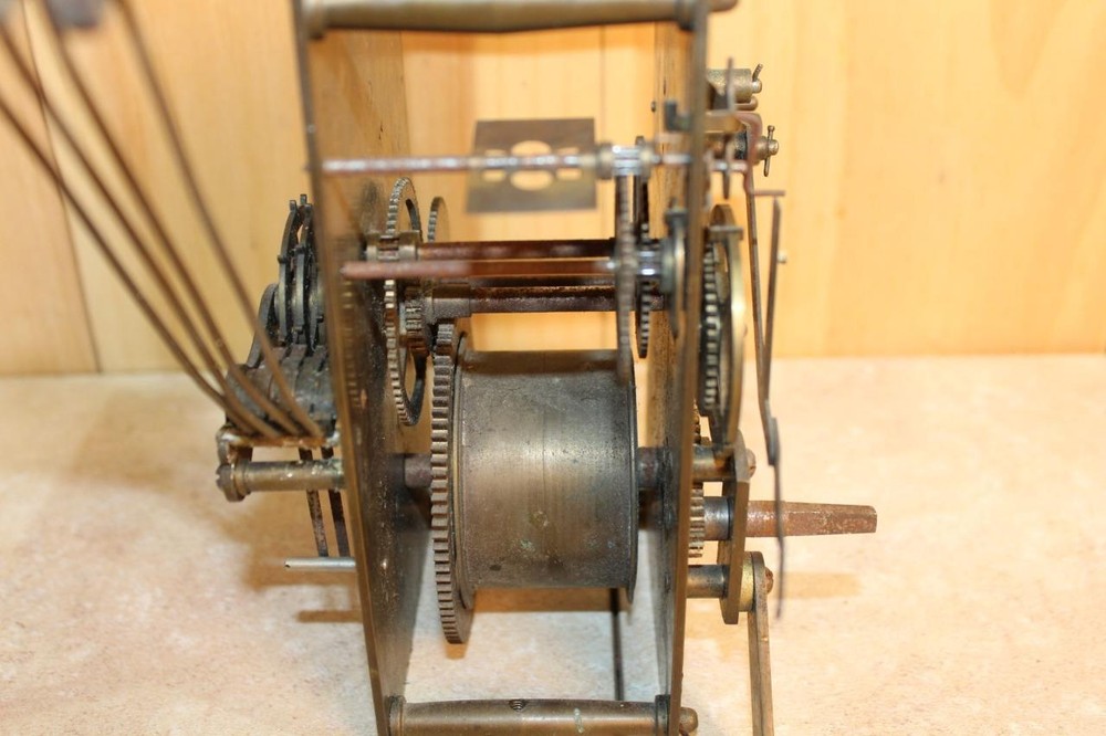 Rare Early WEIGHT DRIVEN Westminster Chime Clock Slave Movement