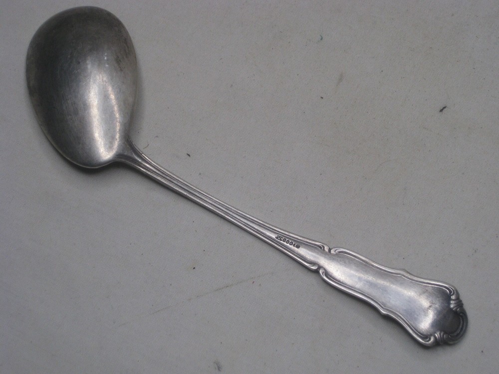 vintage antique 800 silver offset angle spoon disabled serving teaspoon