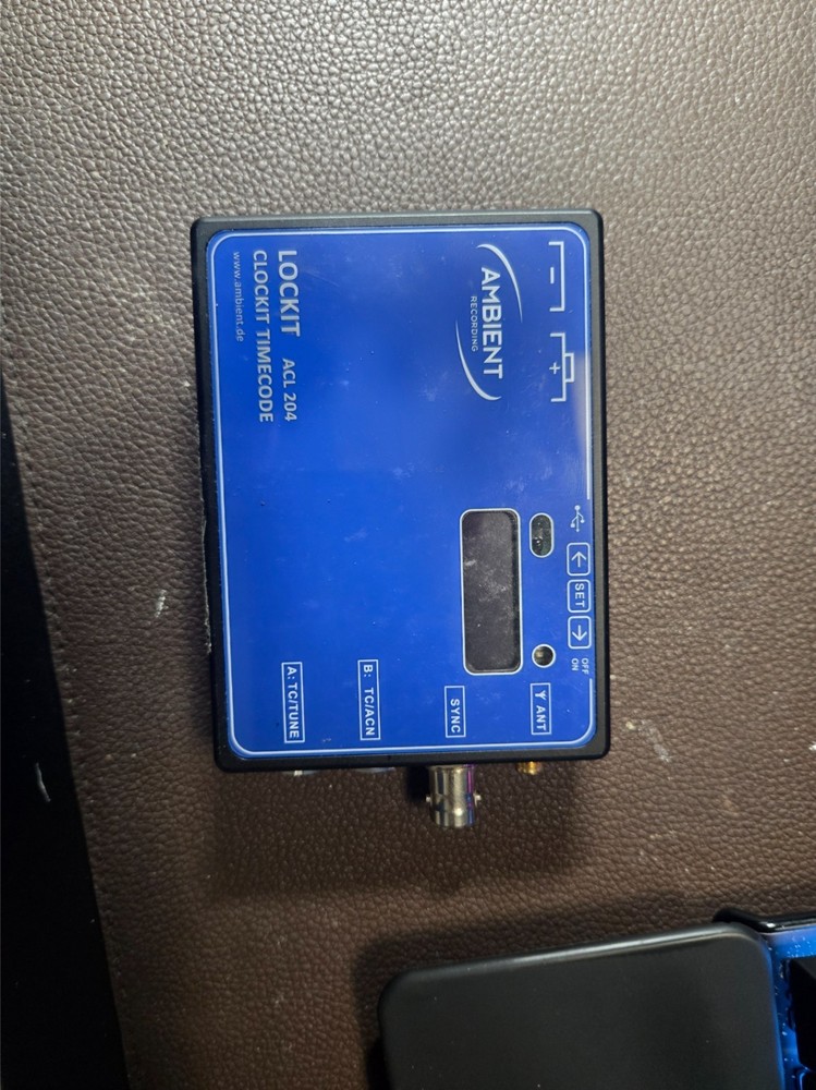 Ambient Lockit ACL 204 Clockit Timecode Sync Box w/ Leather Case - Used, Perfect