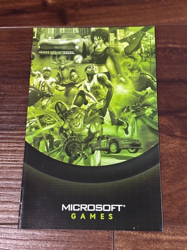 Live Insert Microsoft Game Studios XBOX Instruction Manual Only