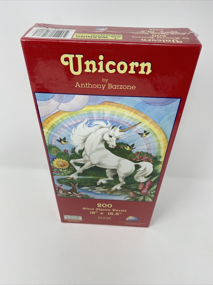 Unicorn By Anthony Barzone 200 Pc. Puzzle-Sealed
