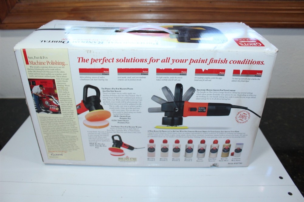 Professional Random Orbital Buffer Polisher 850W Motor Variable Speed