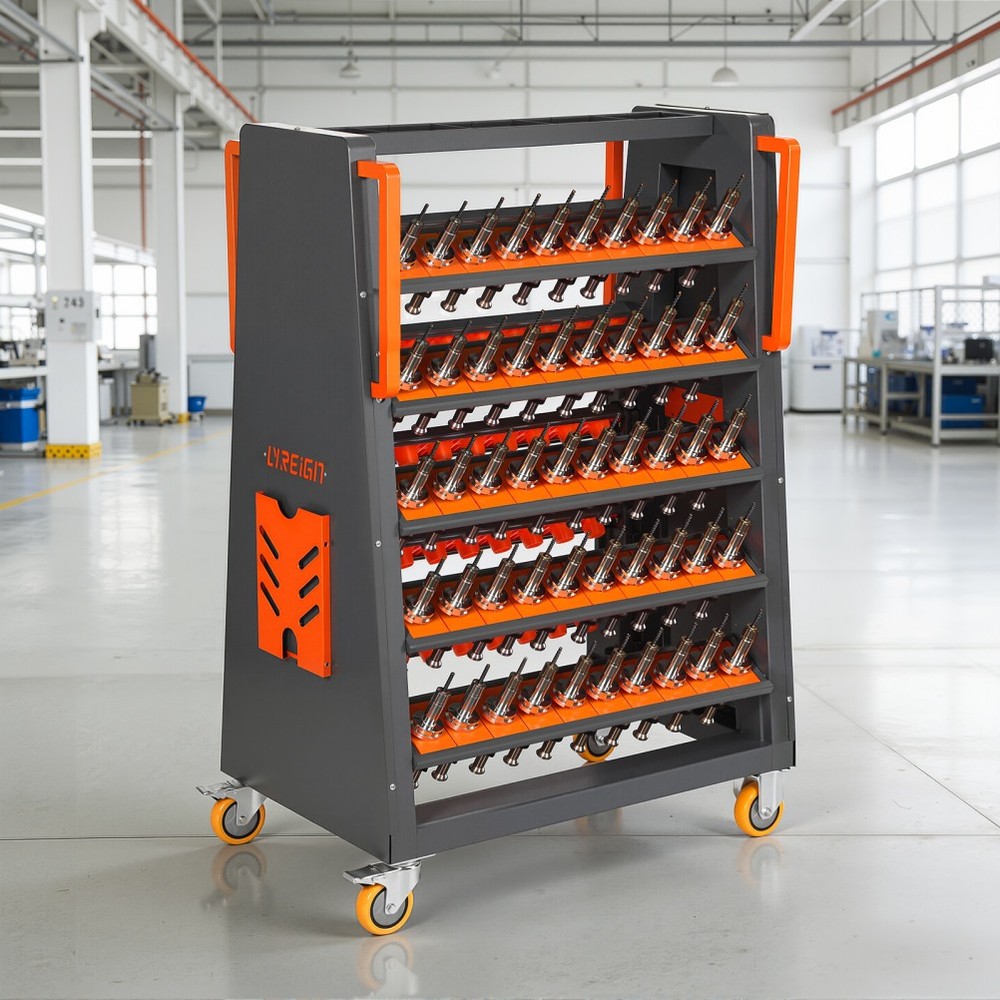 Rolling CNC Tool Carts CNC Tool Storage Rack CNC Mobile Tool Cabinet Tool Rack