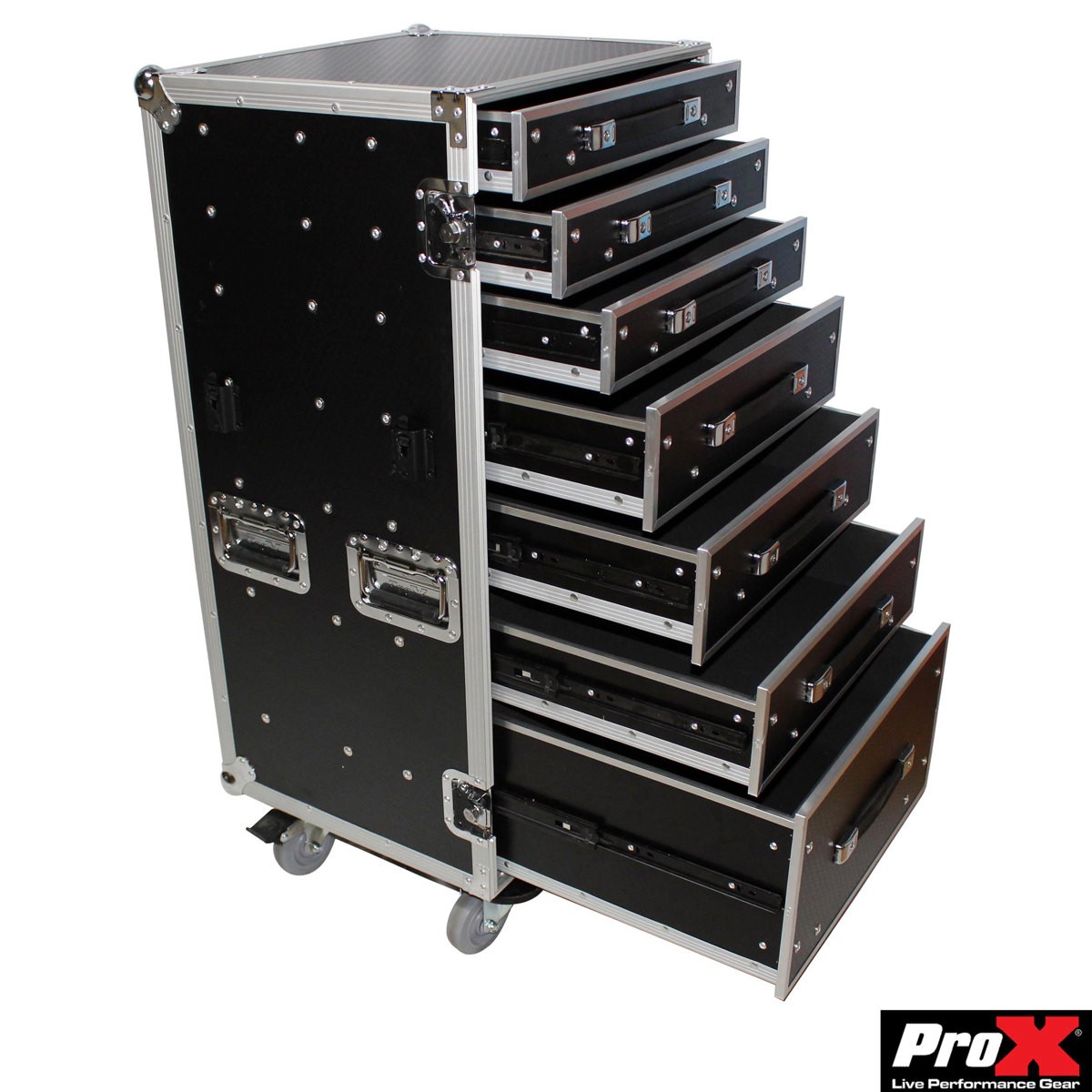 ProX XS-7DTW ATA-300 Style 7-Drawer Workstation Case with Side Table and Casters