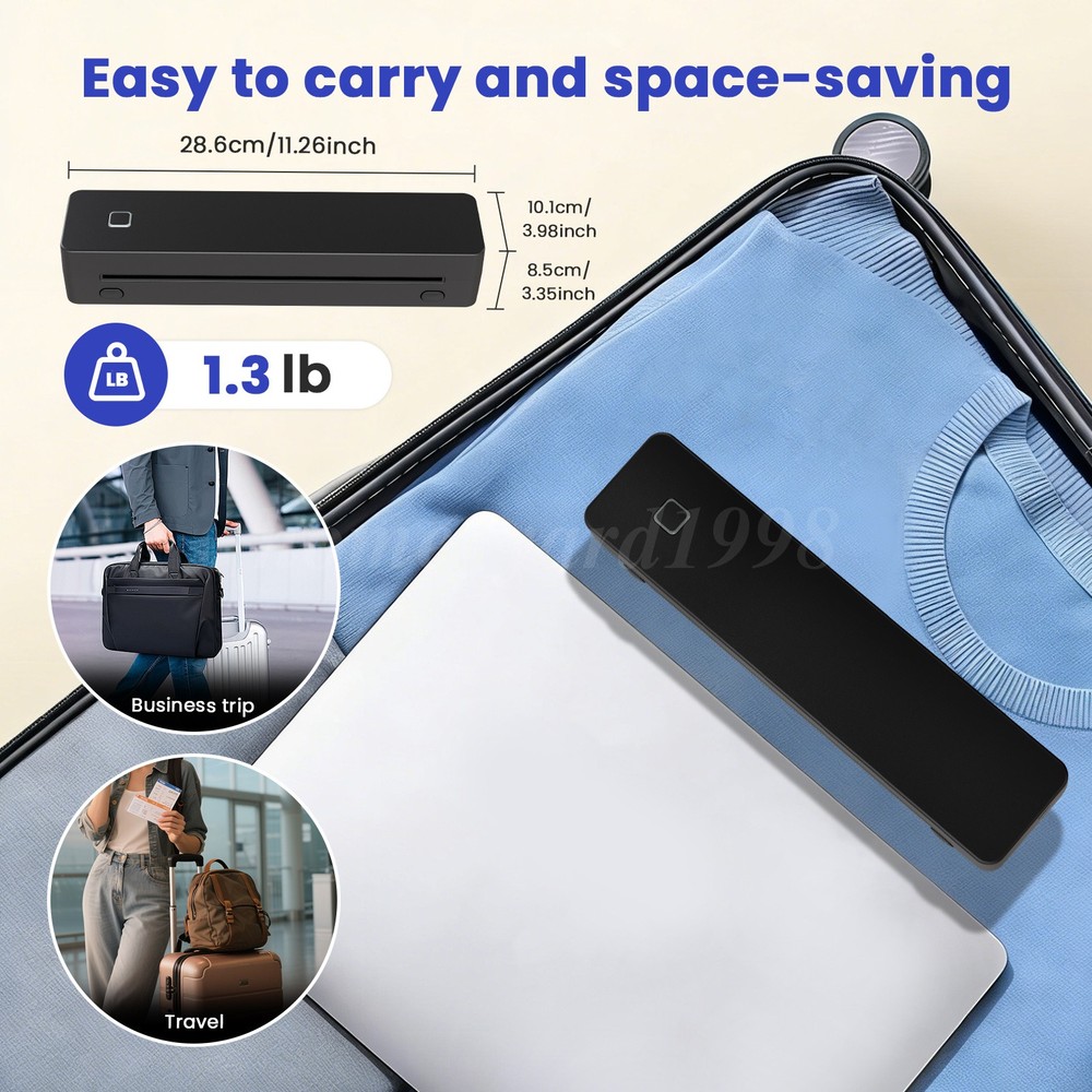 8 inch Wireless Tattoo Stencil Printer Bluetooth USB Portable Thermal Printer
