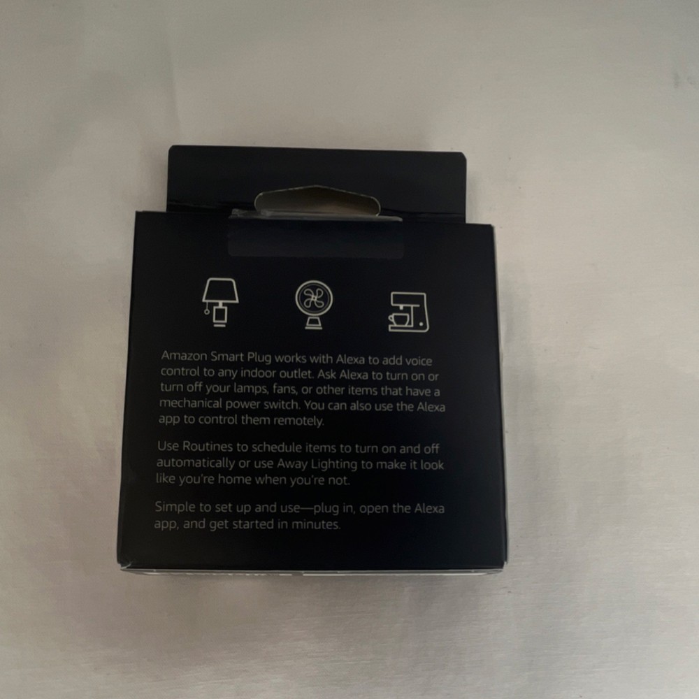 Amazon Smart Plug Wi-Fi Alexa Compatible Single Socket Indoor Use