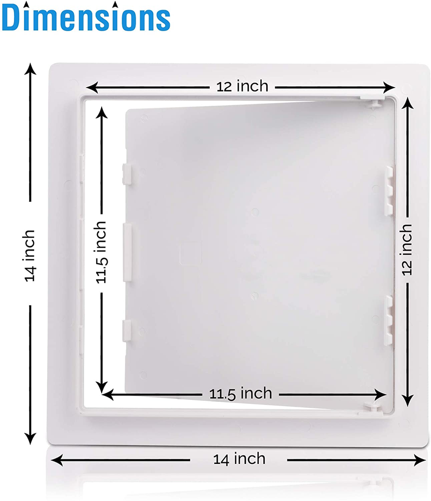 Access Panel For Drywall Wall Access Panel 12 X 12 Durable Plastic White NEW