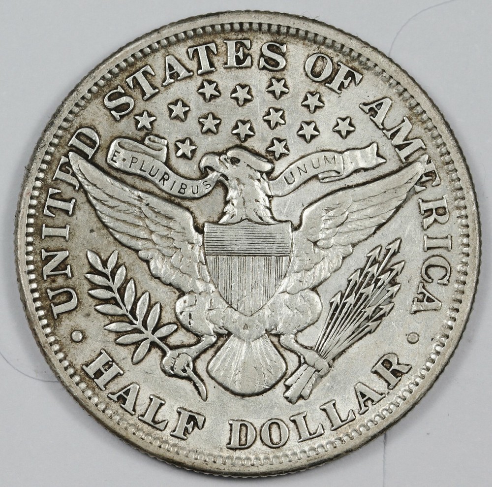 1899 Barber Half Dollar. XF. 168585
